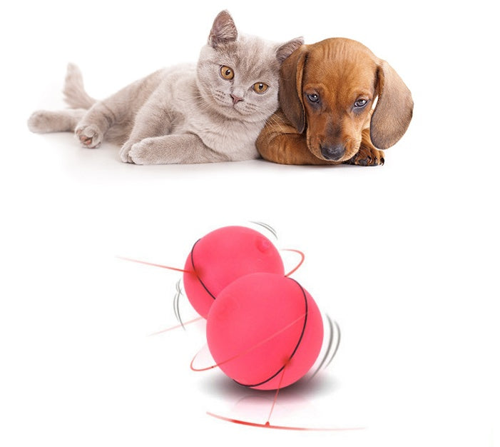 Smart Interactive LED Laser Ball - 360° Automatic Self-Rolling Toy