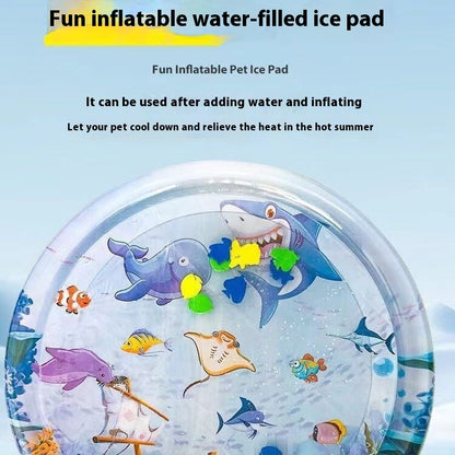 Instant Cooling Pet Mat - Pressure-Activated Chill Pad for Cats & Dogs