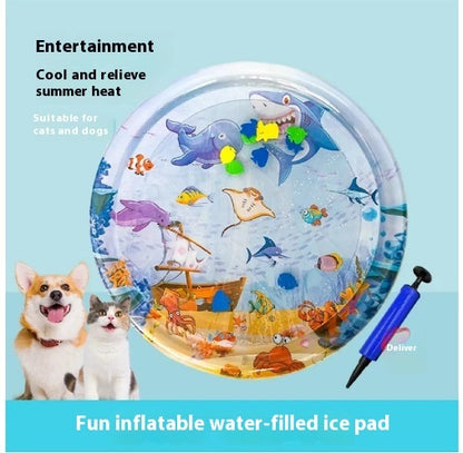 Instant Cooling Pet Mat - Pressure-Activated Chill Pad for Cats & Dogs