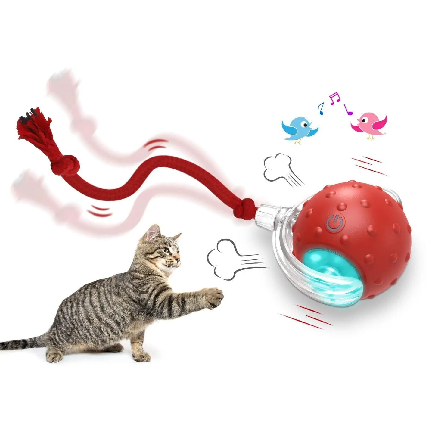 Smart Interactive Toy Ball - Interactive Teaser for Bored Cats